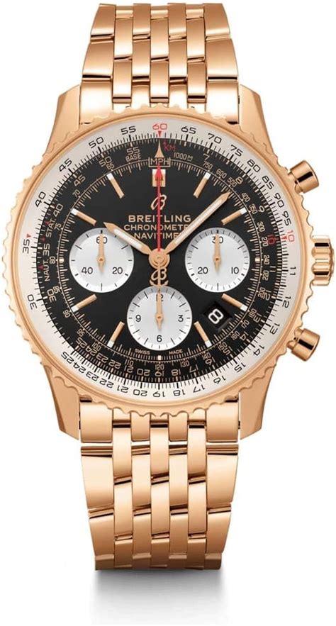 rose gold breitling navitimer